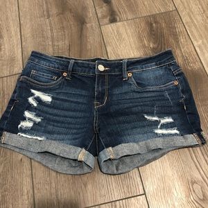 Ripped Jean Shorts